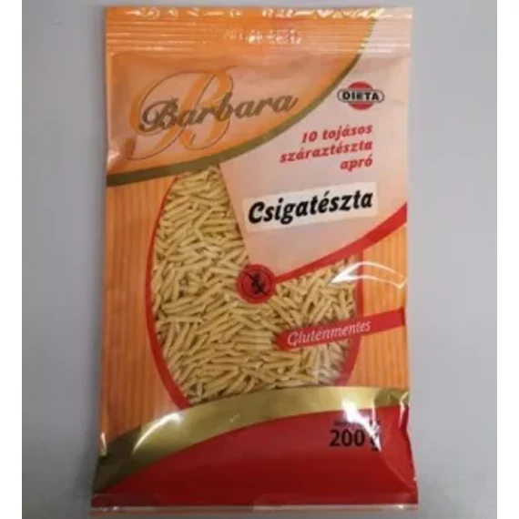 Gluténmentes csigatészta